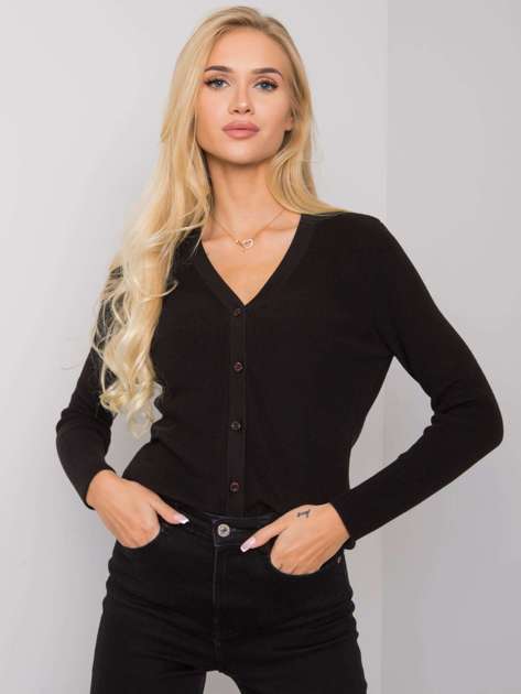 Black Baily Button Sweater