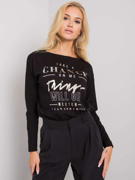 Black blouse with Narisa inscription