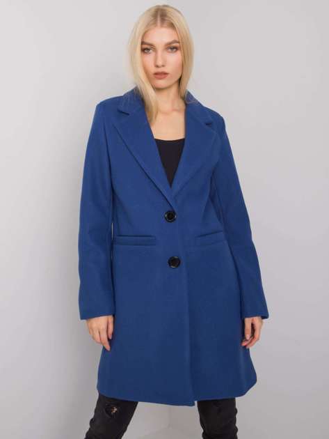Dark Blue Dalida Coat
