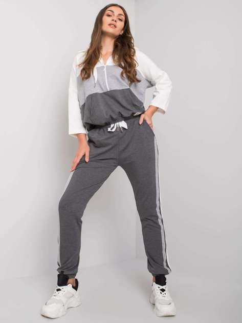 Ecru-grey set with trousers Adhila